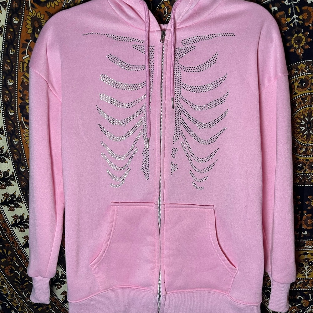 skeleton zip up
